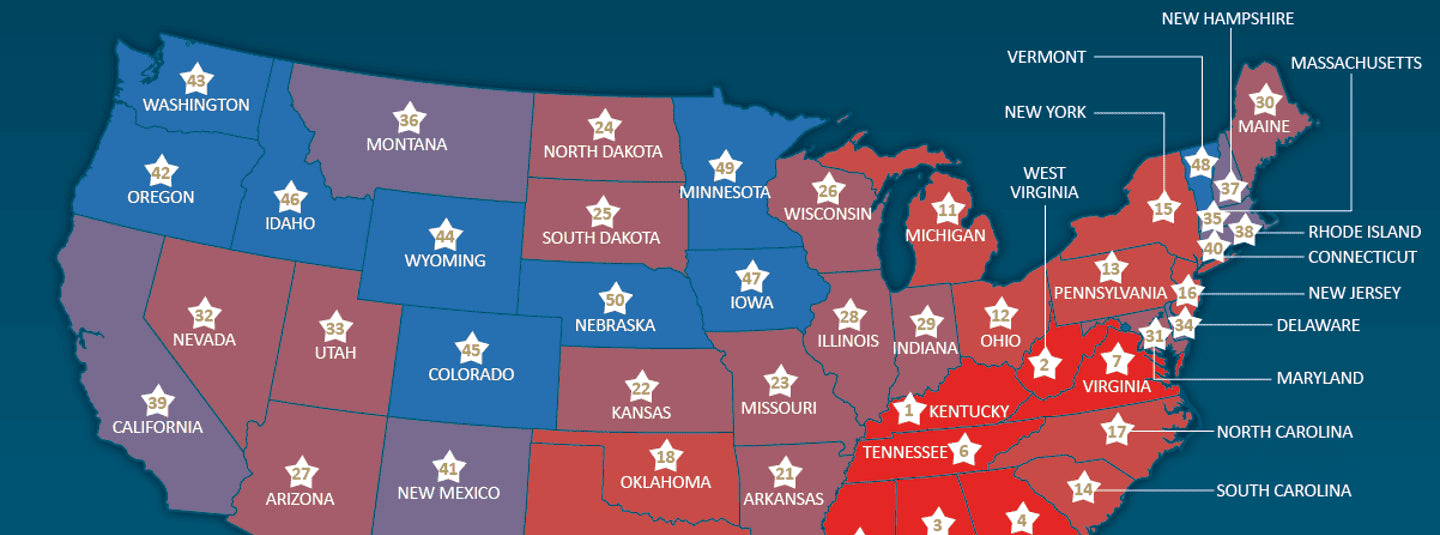 The Most Sleep-Deprived Places in Every U.S. State