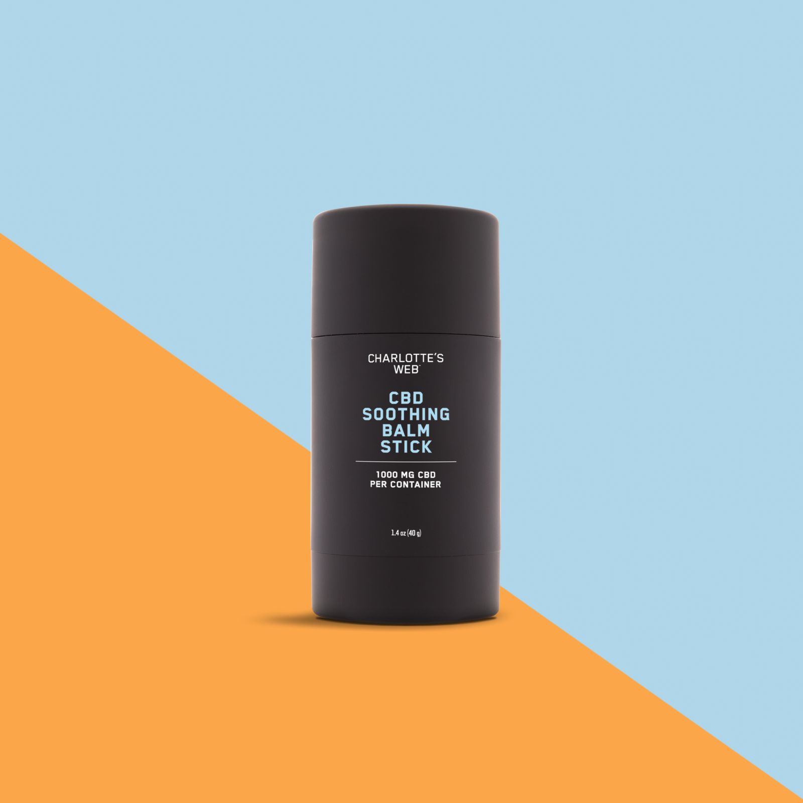 Product Image for CBD Soothing Balm Stick on two tone background