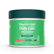 Product Image for Jar of Charlotte's Web Daily Care CBD Gummies on white background