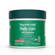 Product Image for Jar of Charlotte's Web Daily Care CBD Gummies on white background