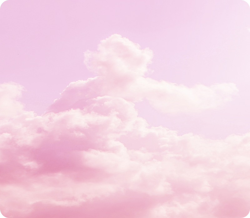 Pastel pink and purple gradient with cloud-like texture