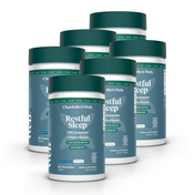 Product Image for Multiple containers of Charlotte's Web Restful Sleep CBD Gummies on a white background