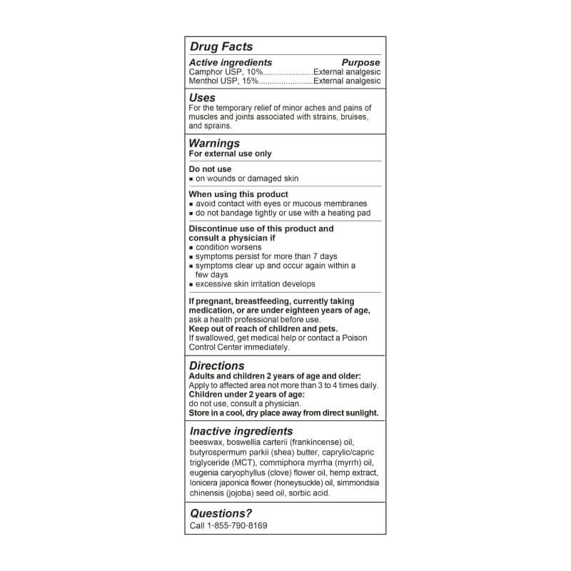 Product Image for Drug facts label for a topical product with active and inactive ingredients, uses, warnings, and directions.