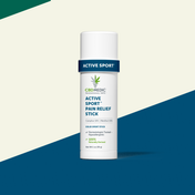 Product Image for CBD Medic Active Sport Pain Relief Stick on two tone background