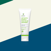 Product Image for Tube of arthritis pain relief ointment on a two tone background