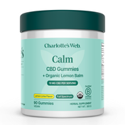 Product Image for Jar of Charlotte&#39;s Web Calm CBD Gummies on a white background