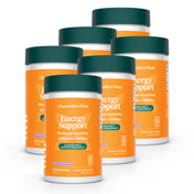 Product Image for Multiple bottles of Charlotte&#39;s Web Energy Support gummies on a white background