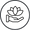 a black circle with a black background