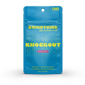 Product Image for Blue packaging of Brightside Charlotte&#39;s Web Knockout gummies on a white background