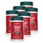 Product Image for Multiple bottles of Charlotte&#39;s Web Muscle Restore Mushroom Gummies on a white background