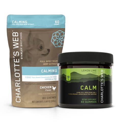 Calming Pet Chews + Calming Human CBD Gummies