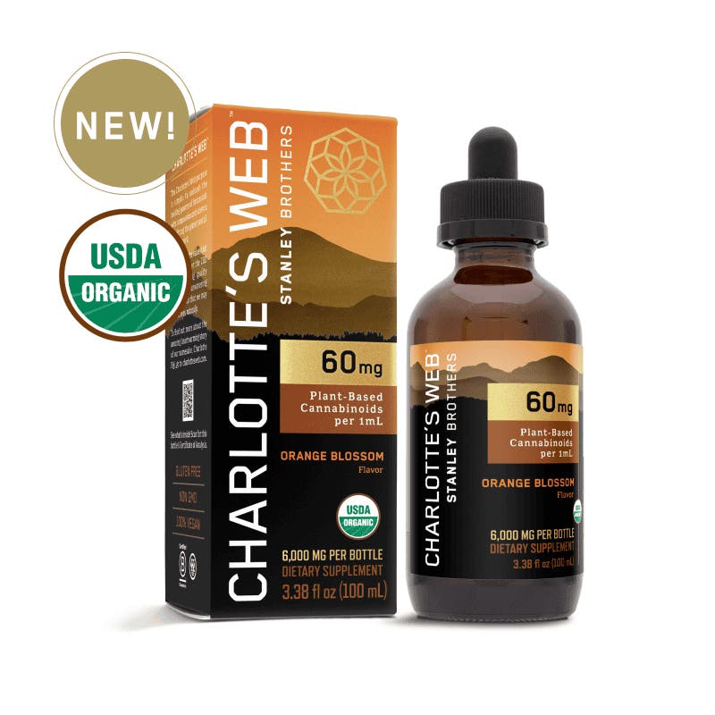 Charlotte's Web™ Organic 60mg Orange Blossom CBD Oil 